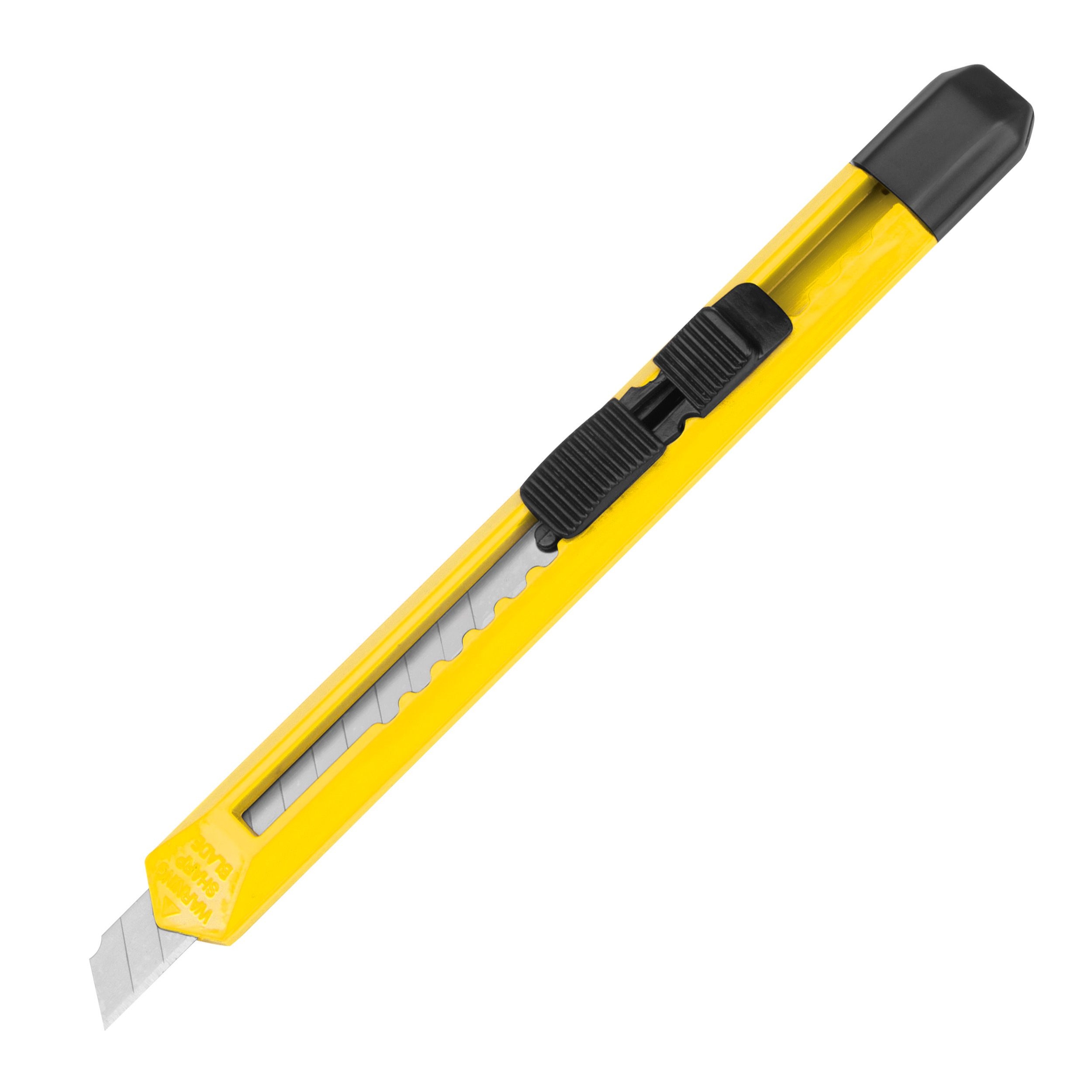MA89003-08Schlankes Kartonmesser aus Kunststoff_ gelb