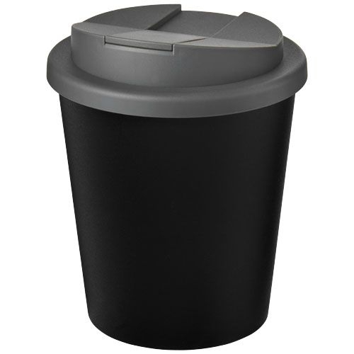 Americano® Espresso Eco 250 ml recycelter Isolierbecher mit auslaufsicherem Deckel, schwarz,grau