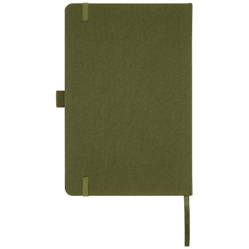 PF107763-9Honua A5 Notizbuch aus recyceltem Papier mit Cover aus recyceltem PET_ waldgruen