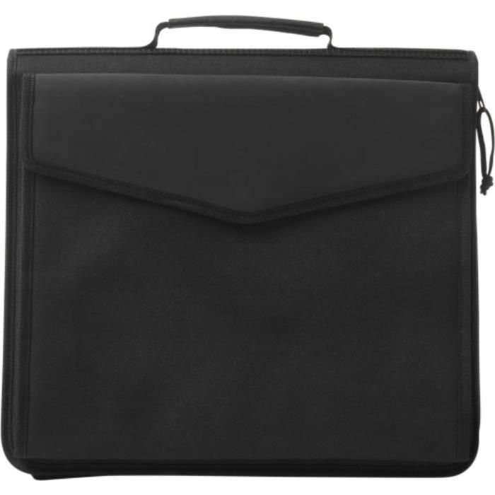 GI8661-01Dokumentenmappe aus Polyester_PU Coco_ Schwarz