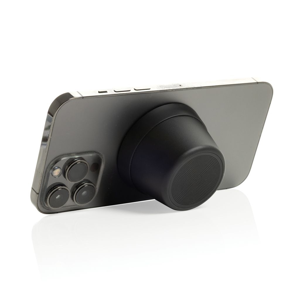 XDP331.16-01Nivio magnetischer 5W-Speaker aus RCS recyceltem Aluminium_ schwarz