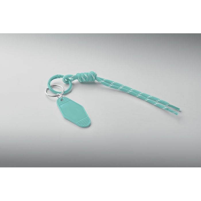 MO3167-77Keybraid Schluesselring mit Schnur_ mintgruen