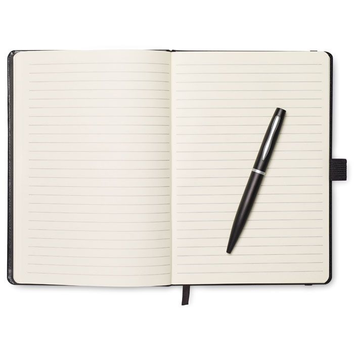 MO8108-03Notaplus DIN A5 Notizbuch_ Schwarz