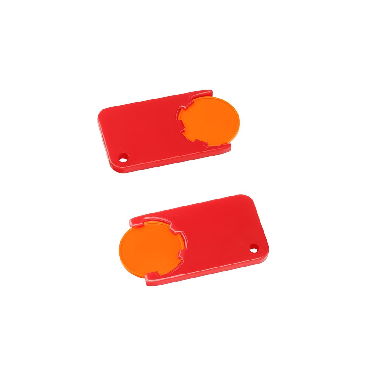 HE7454-5-1Chiphalter mit 1€-Chip _Beta_ orange_ rot