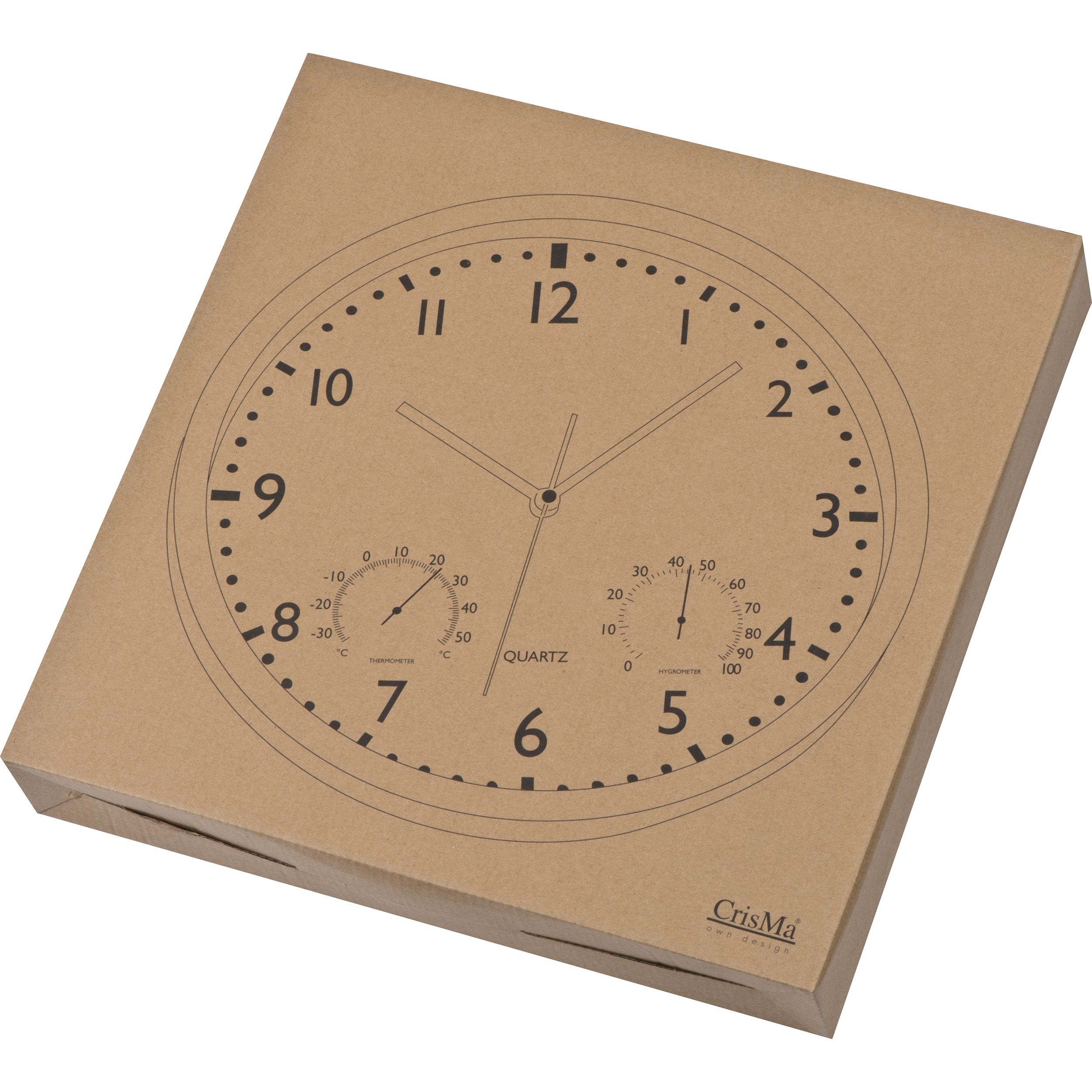 MA43450-06Wanduhr mit Hygro - und Thermometer_ weiss