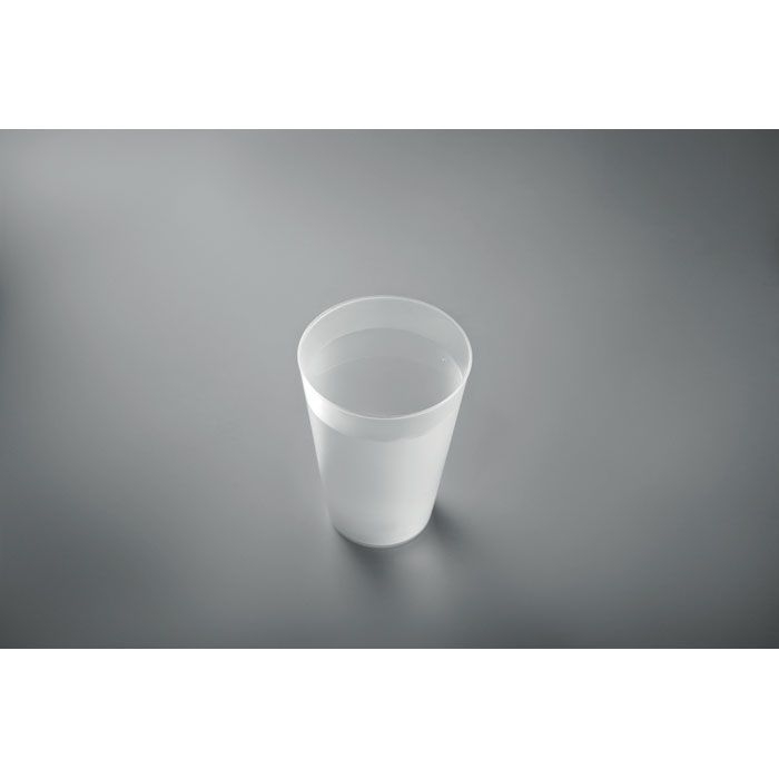 MO6375-26Festa Wiederverwendbarer Becher 300ml_ transparent weiss