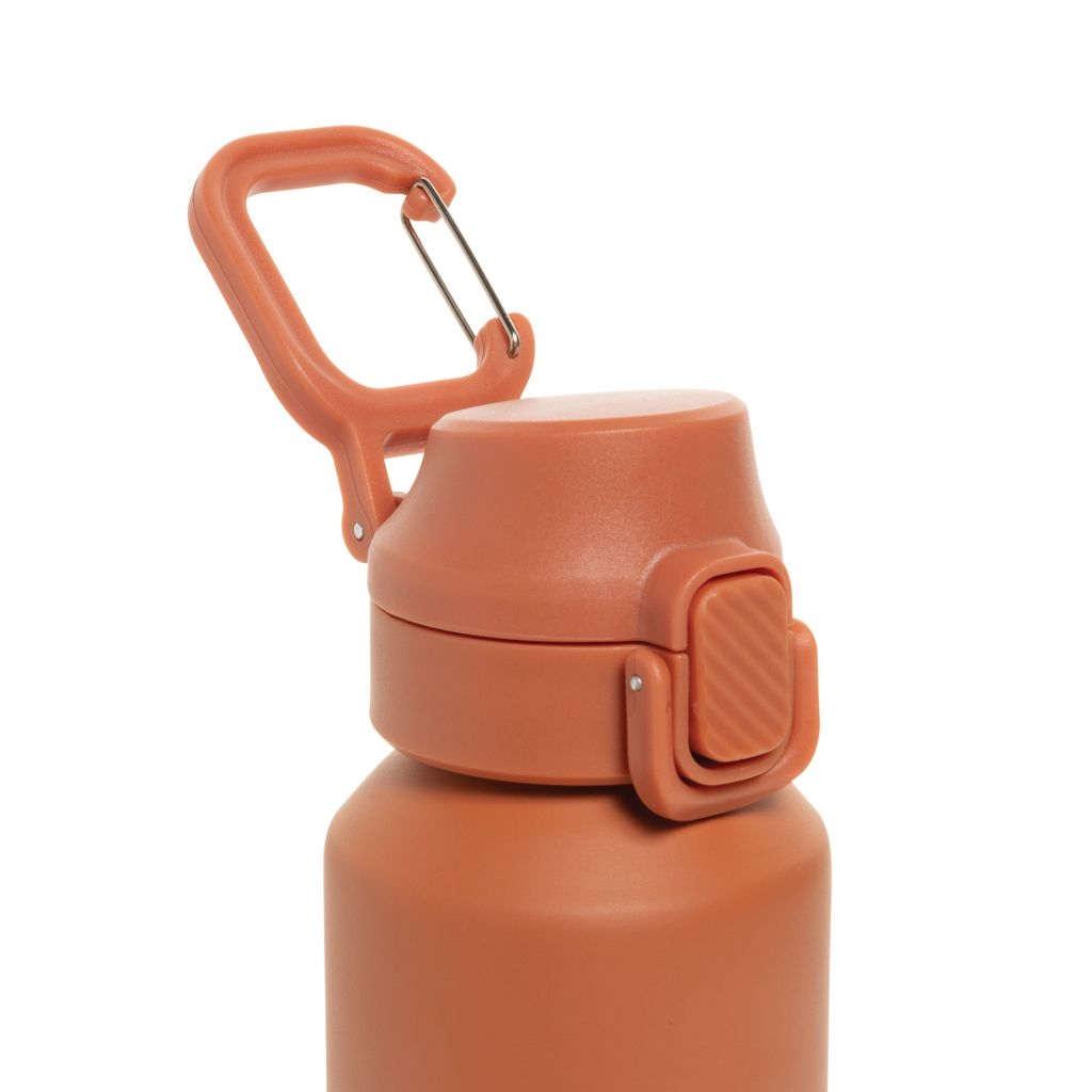 XDP437.50-08Via RCS Re-Steel Sportflasche mit Verschluss_ 600ml_ orange