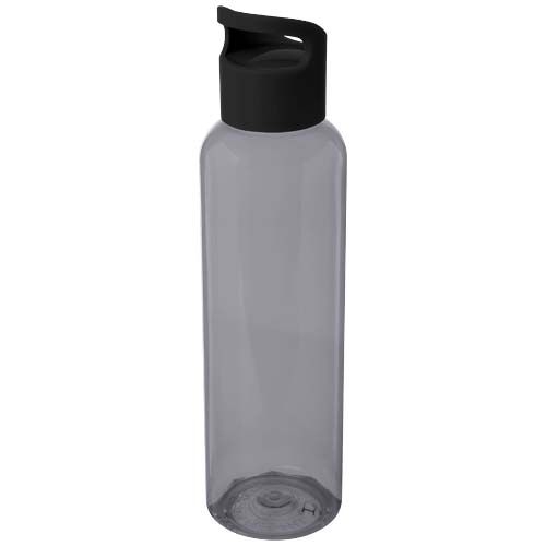 PF100777-5Sky  650 ml Sportflasche aus recyceltem Kunststoff_ schwarz