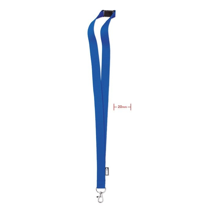 MO6100-37Lany Rpet Lanyard RPET 20mm_ koenigsblau