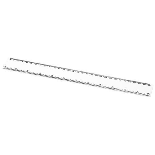 PF210468-1Refari 30 cm Lineal aus recyceltem Kunststoff_ weiss PF210468-1Refari 30 cm Lineal aus recyceltem Kunststoff_ weiss