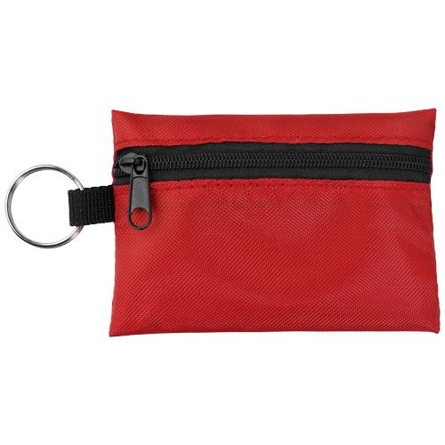 PF122009-3Valdemar 16-teilige Erste-Hilfe-Tasche mit Schluesselanhaenger_ rot