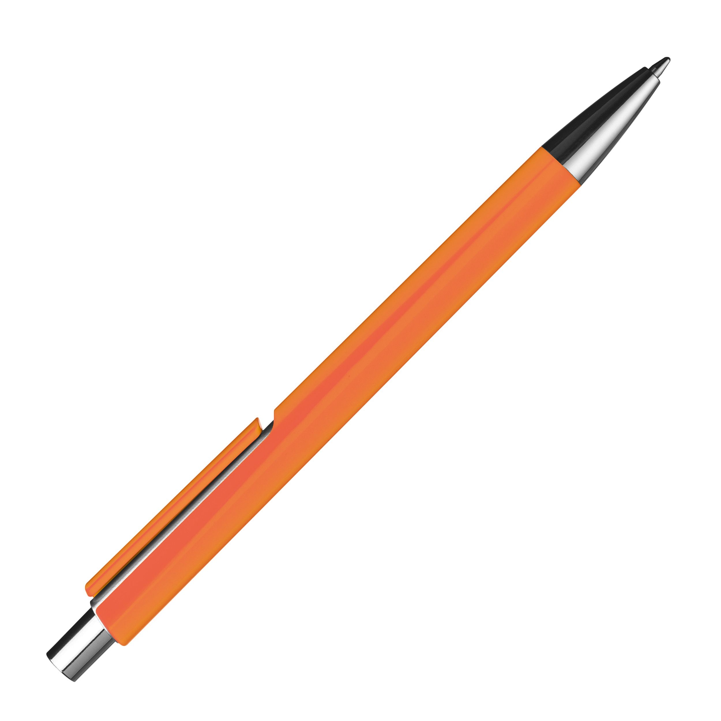 MA13538-10Kugelschreiber mit silbernen Applikationen_ orange