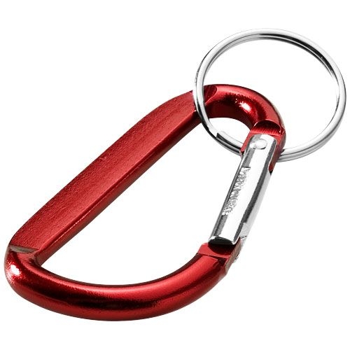 PF104572-1Timor RCS Karabiner Schluesselanhaenger aus recyceltem Aluminium _ rot