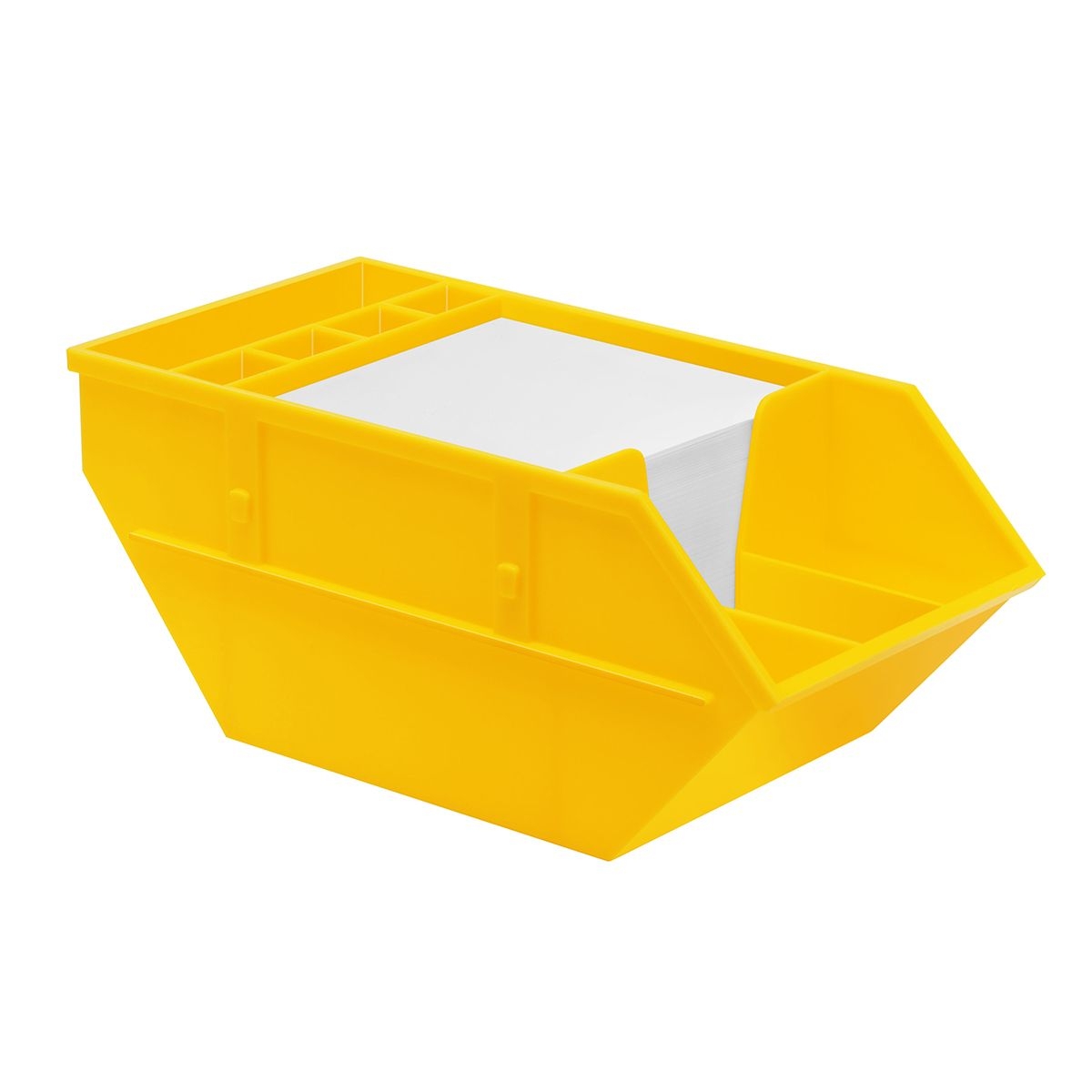 HE8625KPC-4Zettelbox mit Koecher _Container_ gelb
