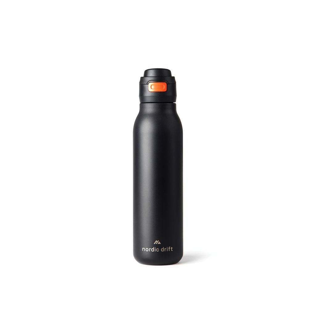 XDND310.03-01Nordic Drift Trail einwandige RCS Wasserflasche 750ml_ schwarz