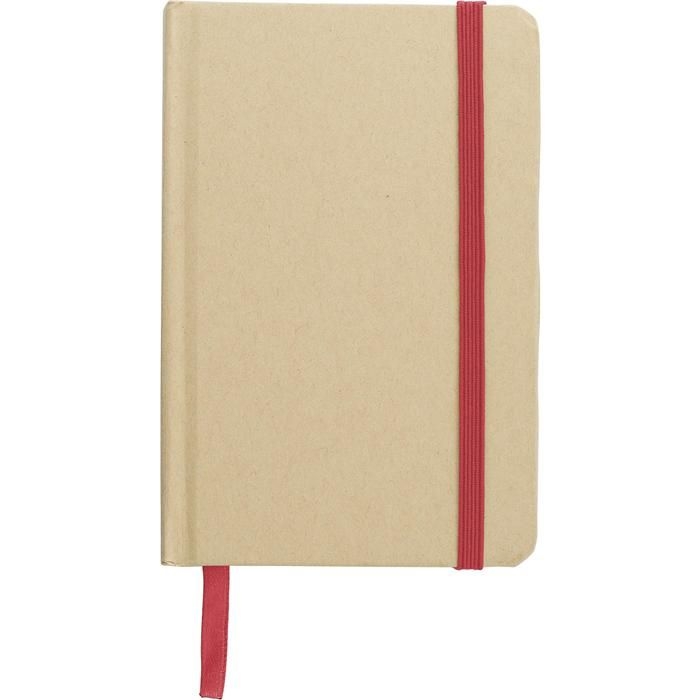 GI970665-08Notizbuch aus recyceltem Papier _A6_  John_ rot