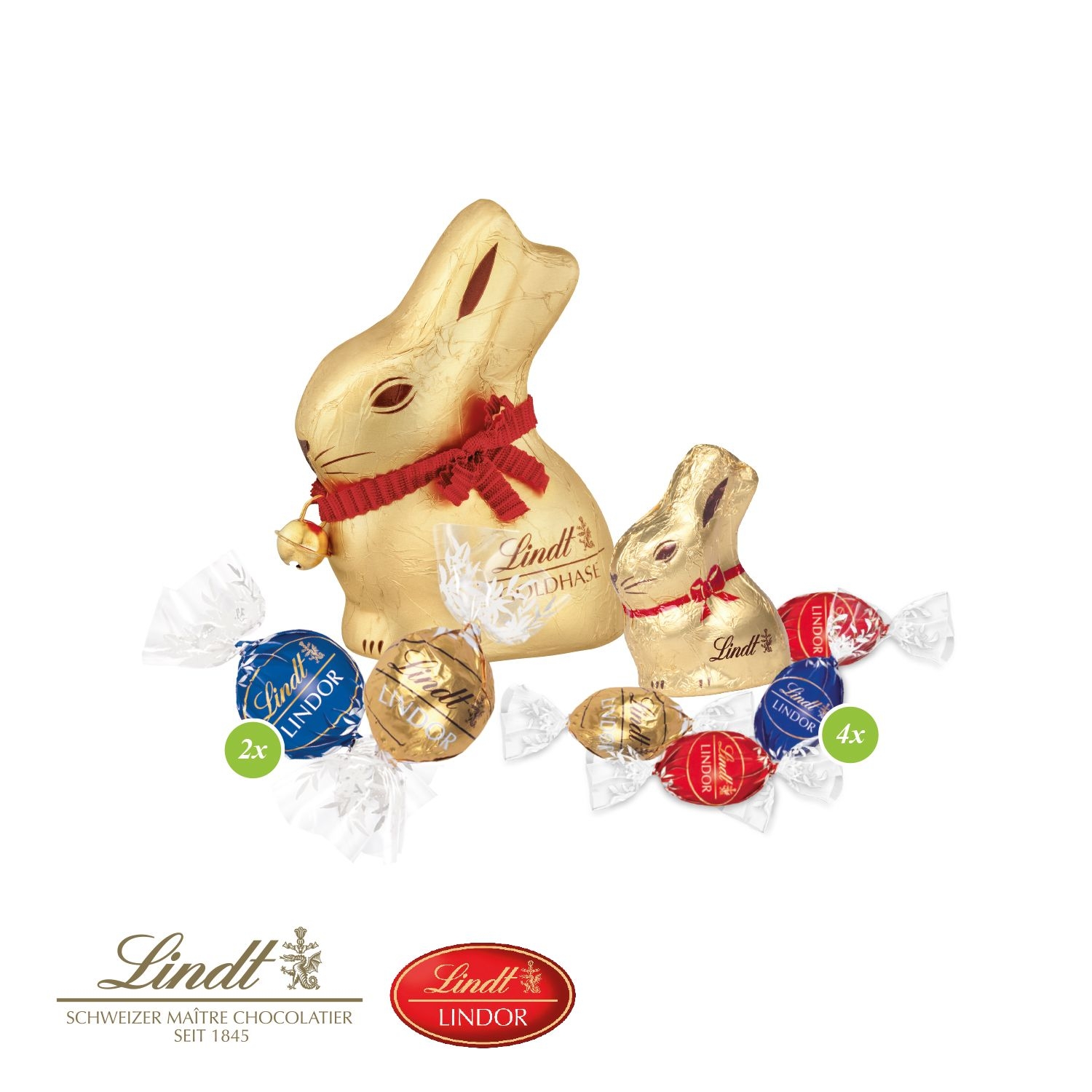 CD94676-01Grosses Premium-Osternest mit Schokolade von Lindt_ Lindt Schokomischung