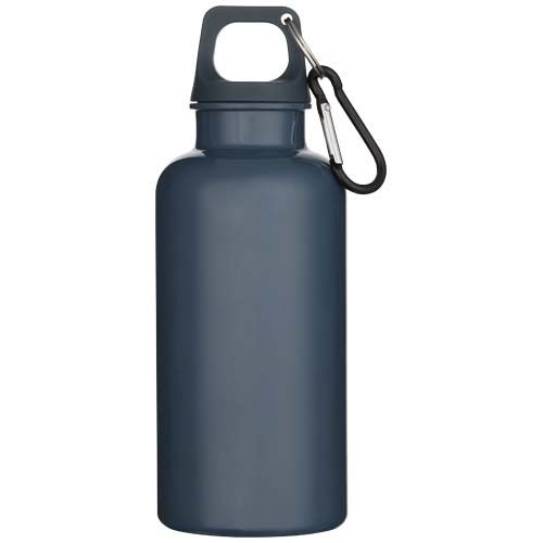 PF100863-7Oregon 400 ml einfarbige RS-zertifizierte Trinkflasche aus recyceltem Kunststoff mit Karabinerhaken