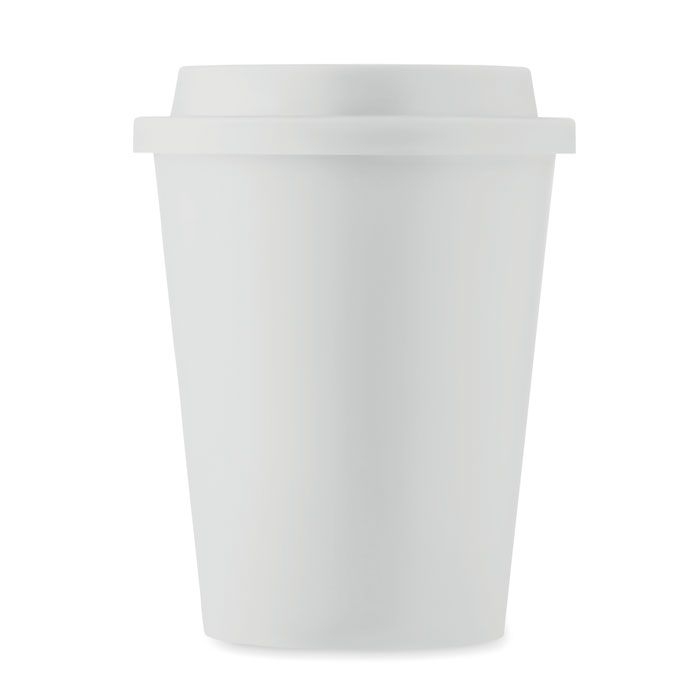 MO6582-06Nola Doppelwandiger Becher PP 300ml_ Weiss