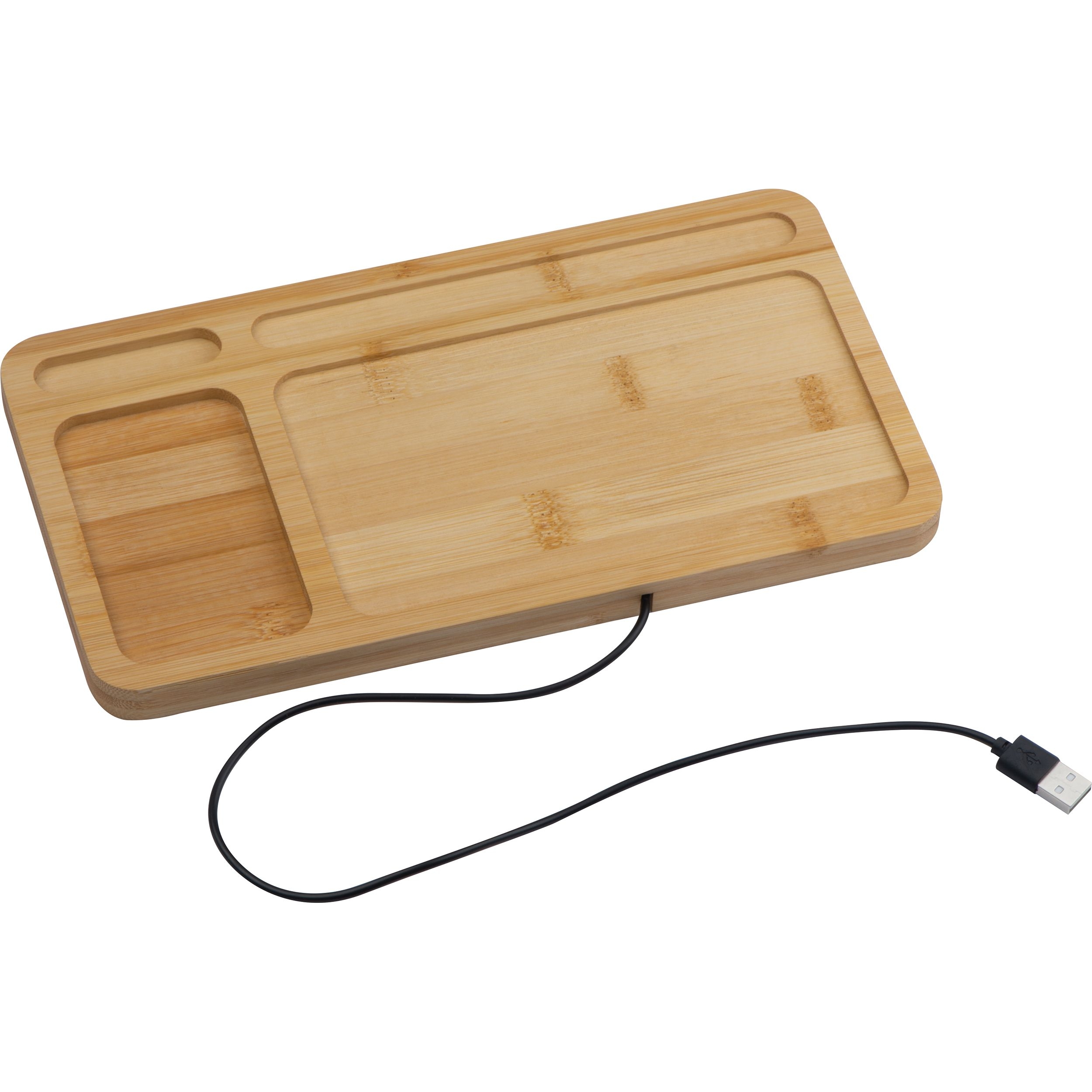 MA31499-13Deskorganizer mit integriertem Wireless Charger _ beige
