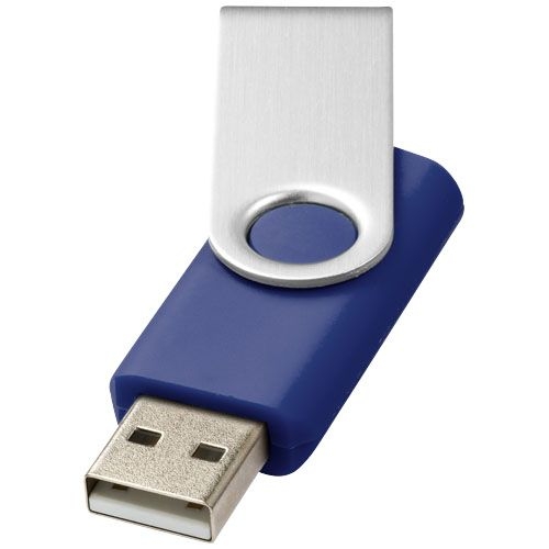 PF123504-3Rotate-Basic 2 GB USB-Stick_ blau_silber_ 2 GB