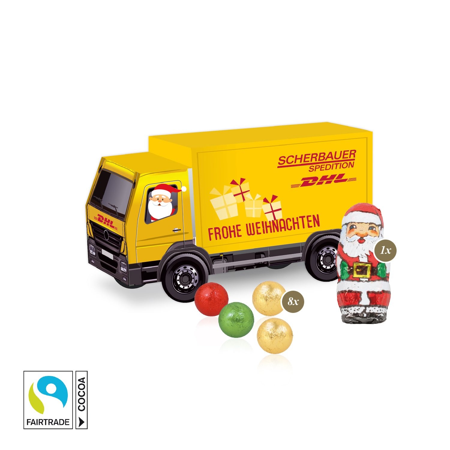 CD955403D Praesent _LKW_ mit Fairtrade® Schokolade