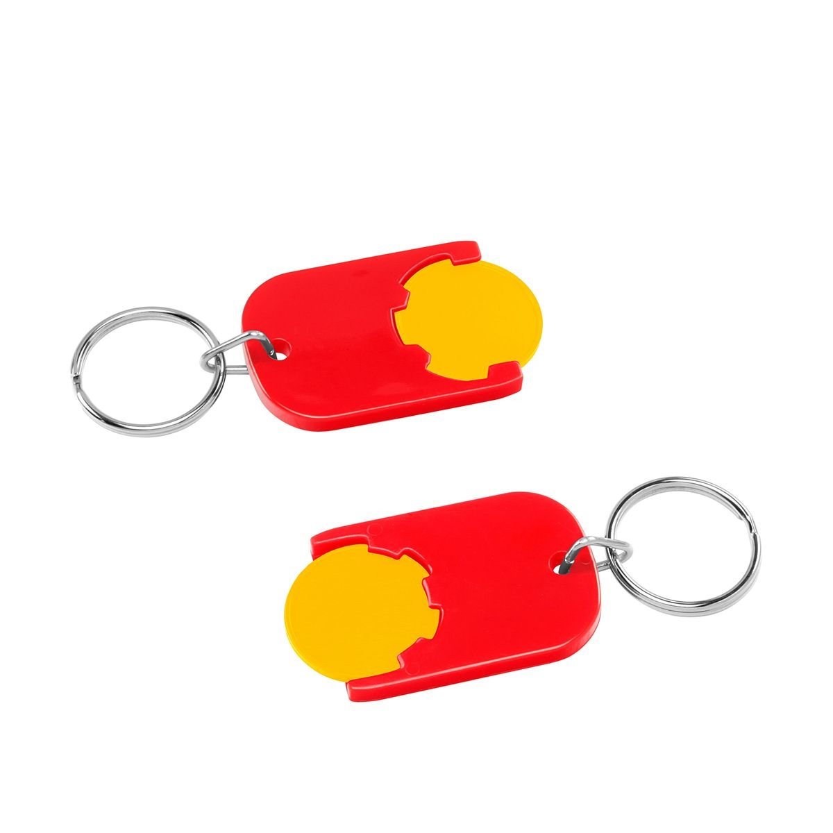 HE7555R-4-1Chiphalter mit 1€-Chip _Gamma_ gelb_ rot HE7555R-4-1Chiphalter mit 1€-Chip _Gamma_ gelb_ rot
