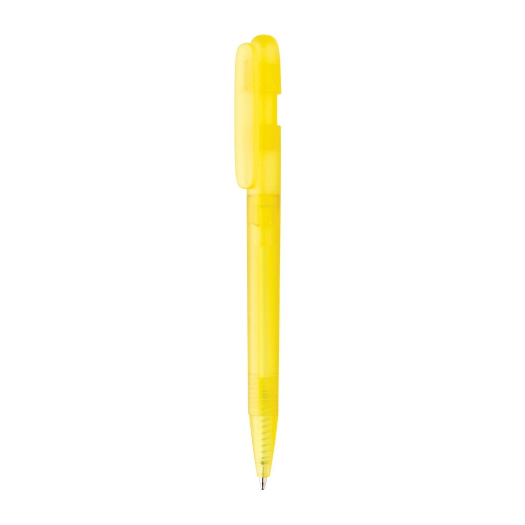 XDP611.26-06Devin transparenter Stift aus GRS zertifiziertem rABS_ gelb