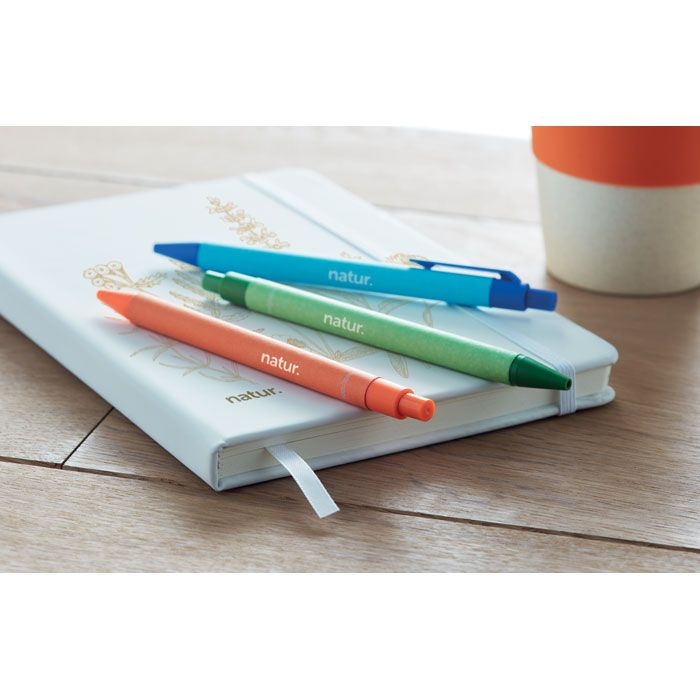 MO9830-10Cartoon Coloured Kugelschreiber Papier_Mais PLA_ Orange