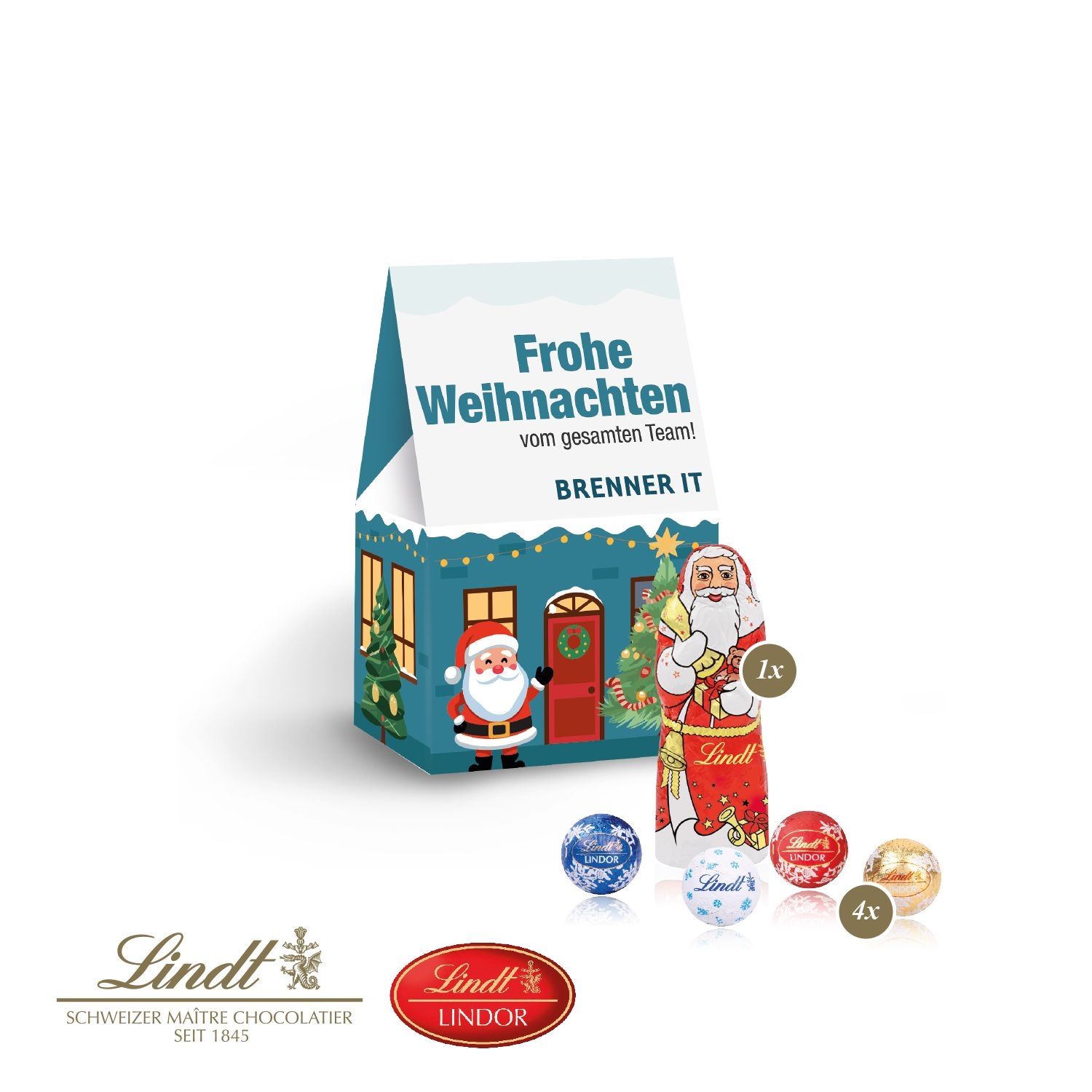 CD95529Praesent _Christmas Minis_ mit Lindt Minis und Nikolaus