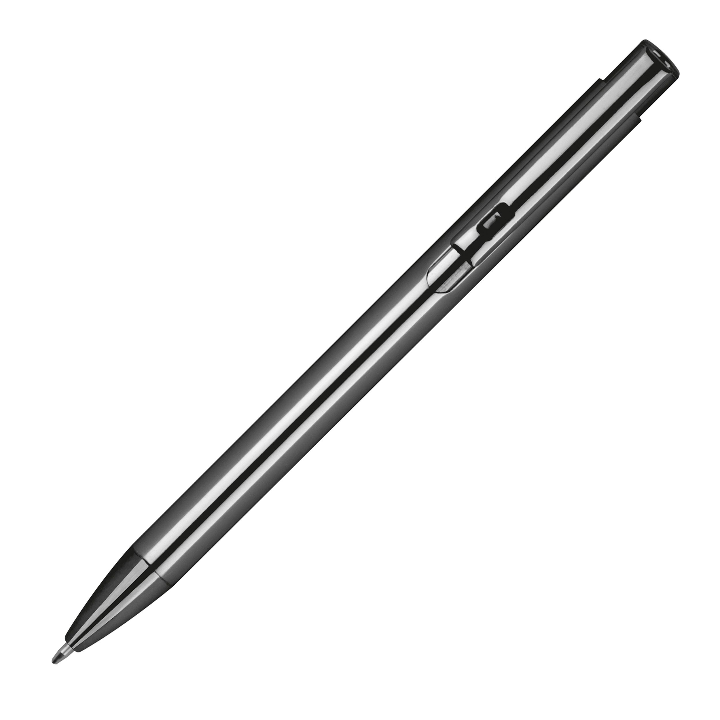 MA12614-77Druckkugelschreiber aus Aluminium in Metallic Farben_ anthrazit