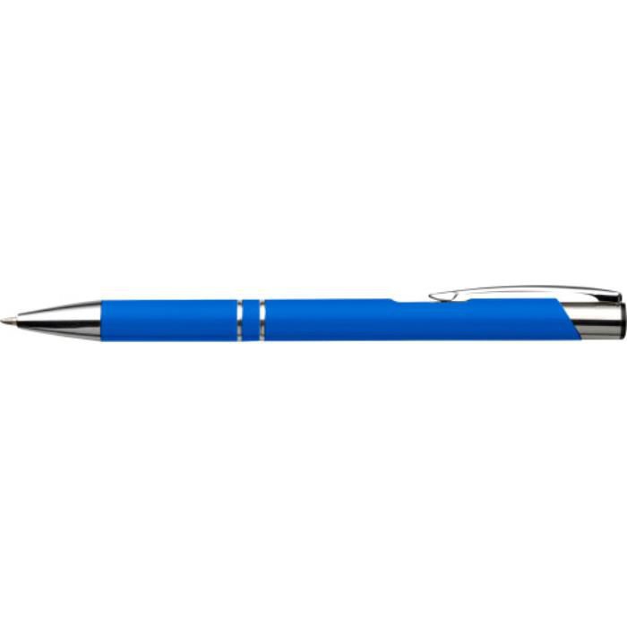GI3444-18Kugelschreiber aus Aluminium Albacete_ Hellblau