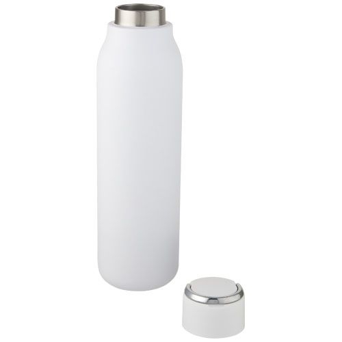 PF100672-1Marka 600 ml Kupfer-Vakuum Isolierflasche mit Metallschlaufe_ weiss