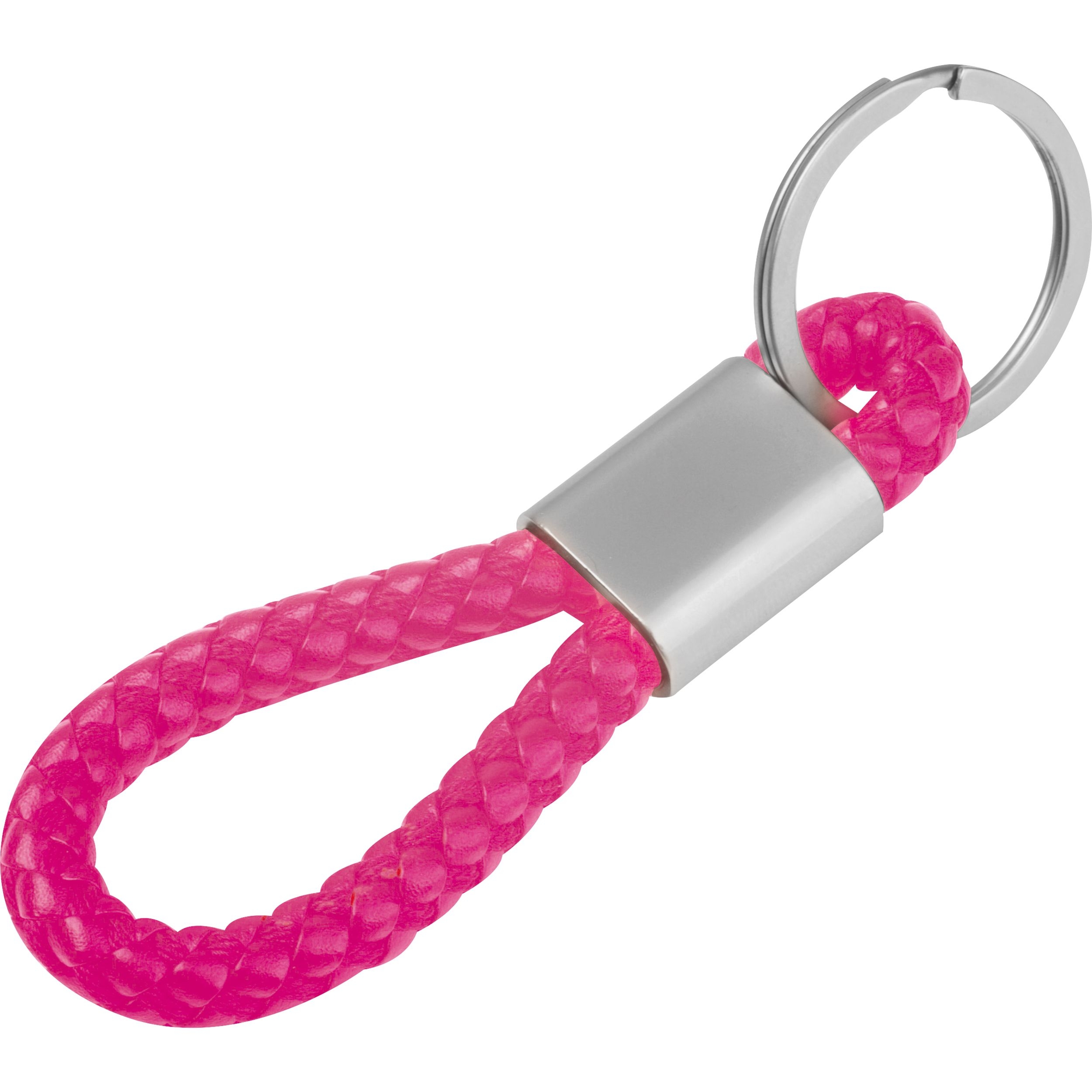 MA95466-11Metall-Schluesselanhaenger mit Kordel ERNEST_ pink