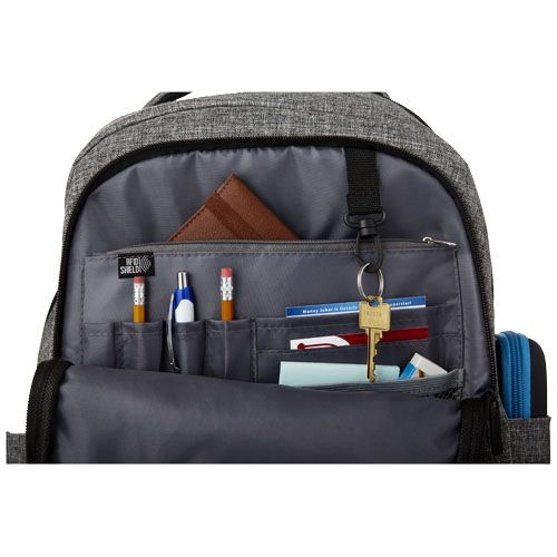 PF120217-2Vault RFID 15_ Laptop-Rucksack 16L_ heather grau_schwarz