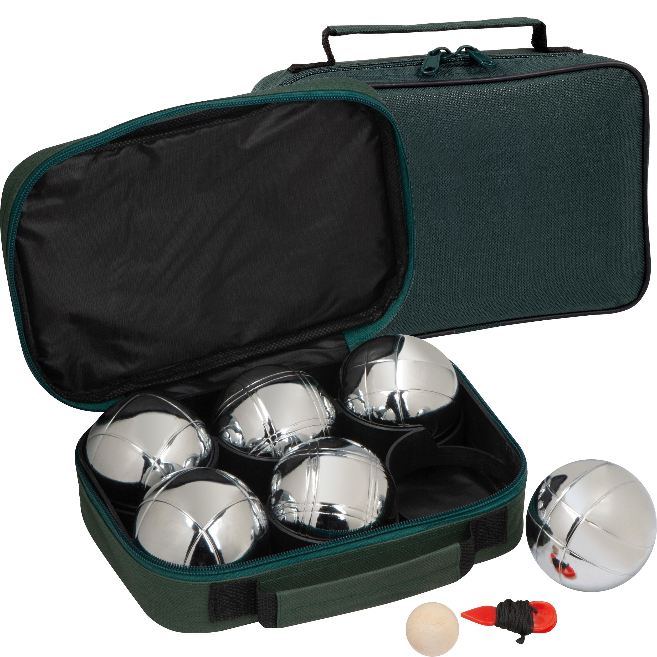 MA53602-09Boules Spiel mit 6 Metallkugeln_ gruen