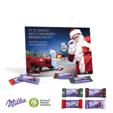 CD95200Tisch-Adventskalender mit Milka Schokolade