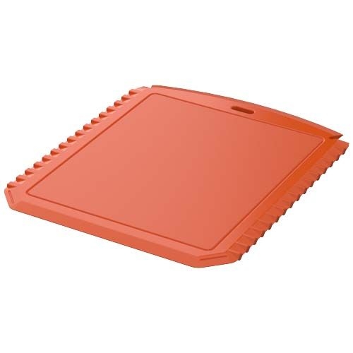 PF220502-4Thrym rechteckiger Eiskratzer aus recyceltem Kunststoff_ orange