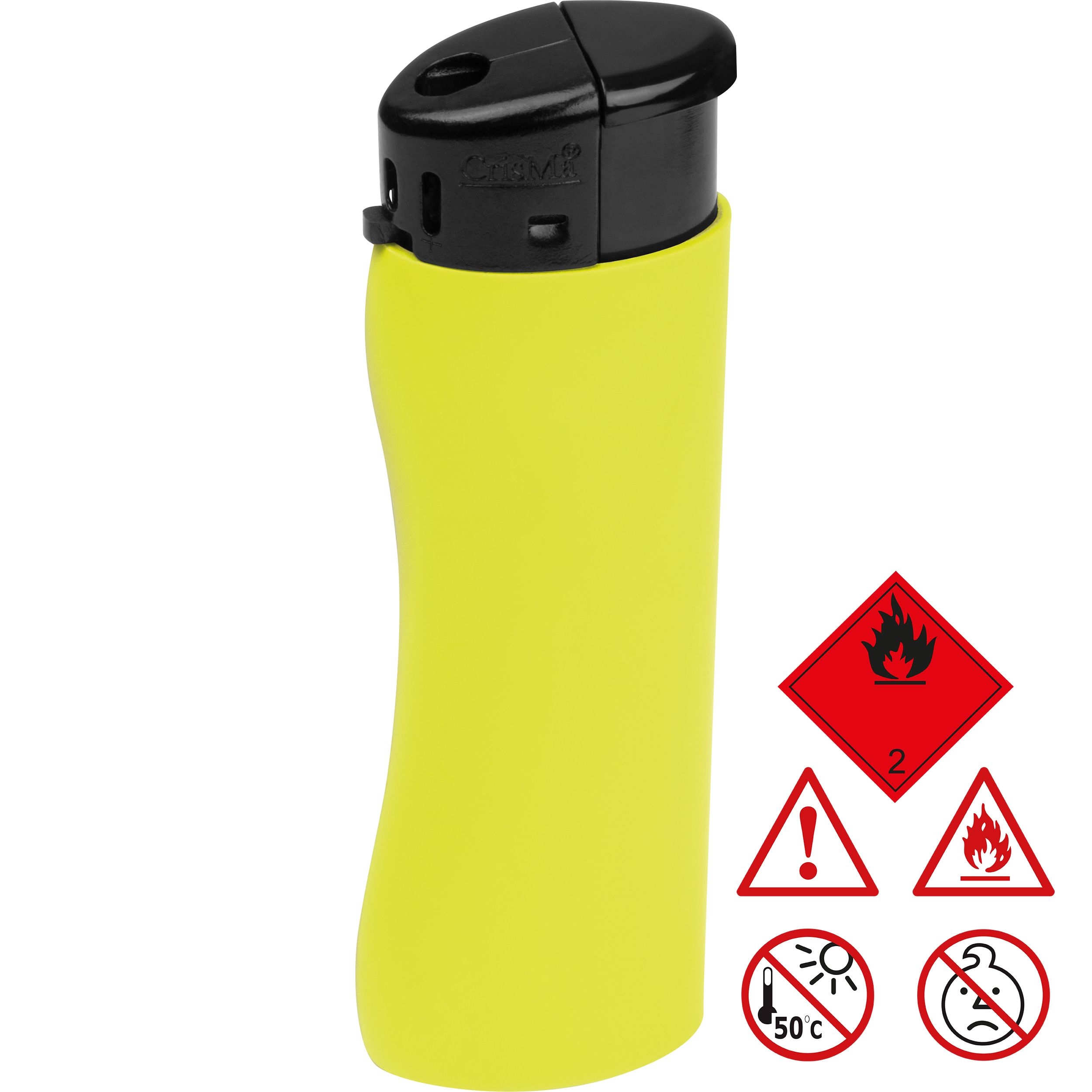 MA93777-08Elektronik Feuerzeug_ ergonomisch ANATOL_ gelb