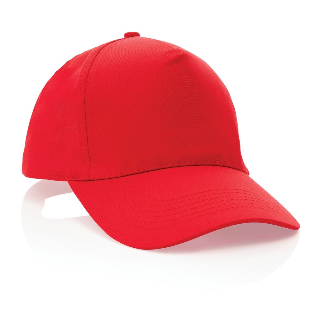 XDP453.33-4Impact 5 Panel Kappe aus 190gr rCotton mit AWARE™ Tracer_ rot