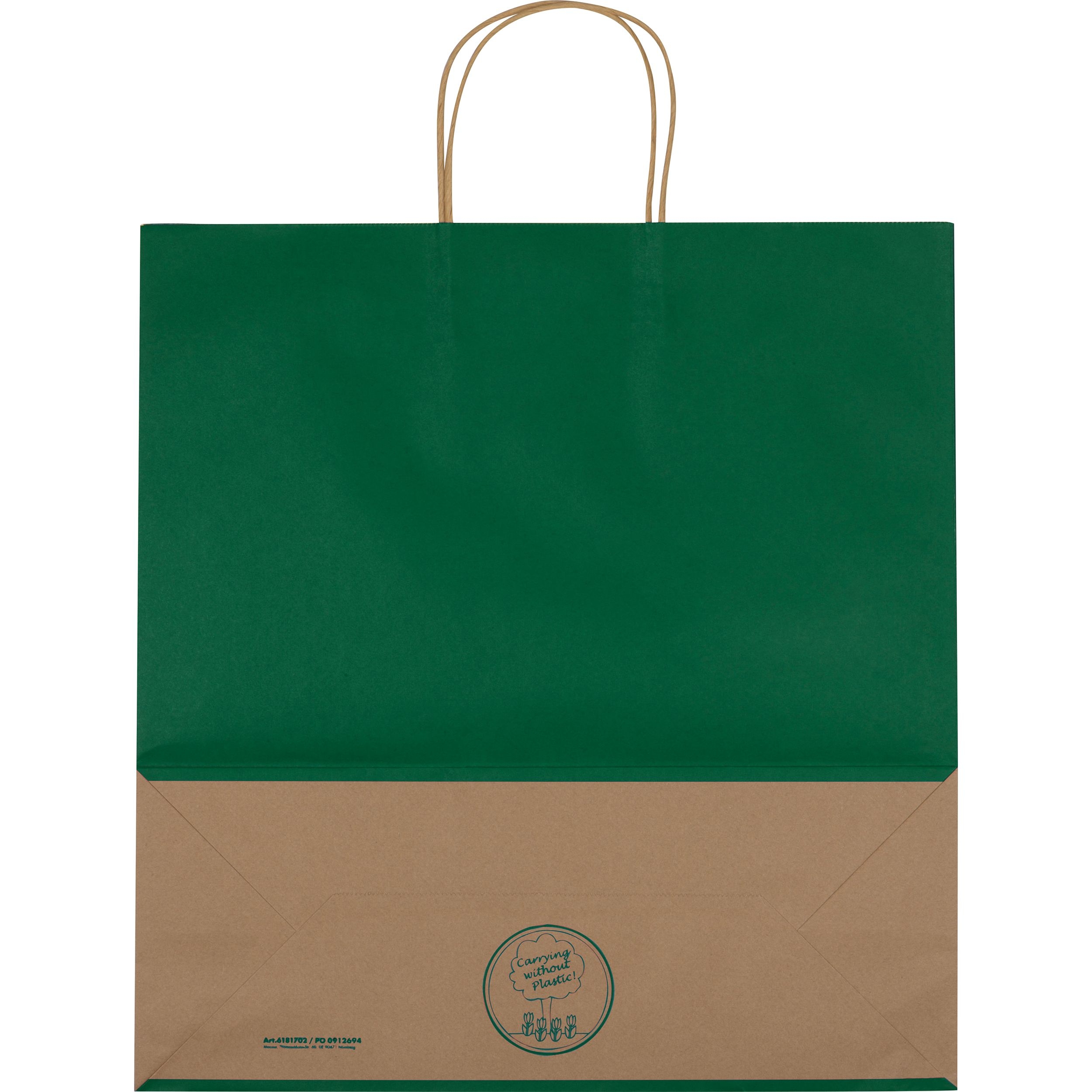MA61817-09Recycelte Papiertasche gross_ gruen