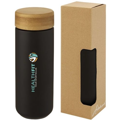 PF100705-2Lumi 300 ml Keramikbecher mit Bambusdeckel_ schwarz