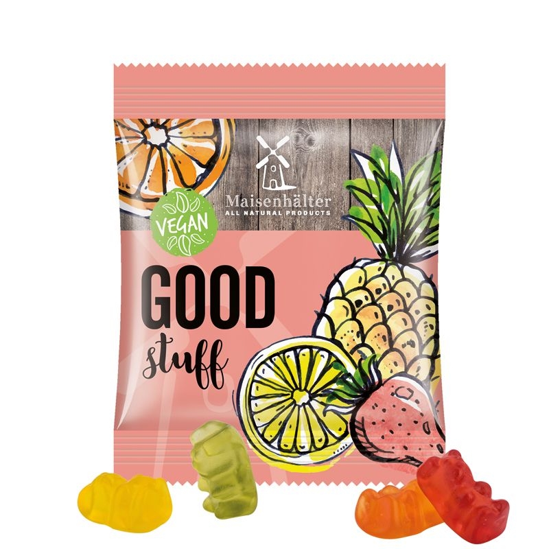 JG10070-1Minituete 12 g ab 350 St. Trolli vegane Fruchtgummi Baerchen _ Vegane Gummibaerchen_ weisse Folie