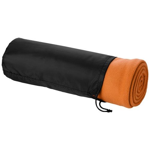 PF100165-12Huggy Fleecedecke mit Huelle 150 x 120 cm_ orange