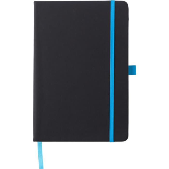 GI8384-18Notizbuch aus Kunststoff Charlene_ Hellblau GI8384-18Notizbuch aus Kunststoff Charlene_ Hellblau