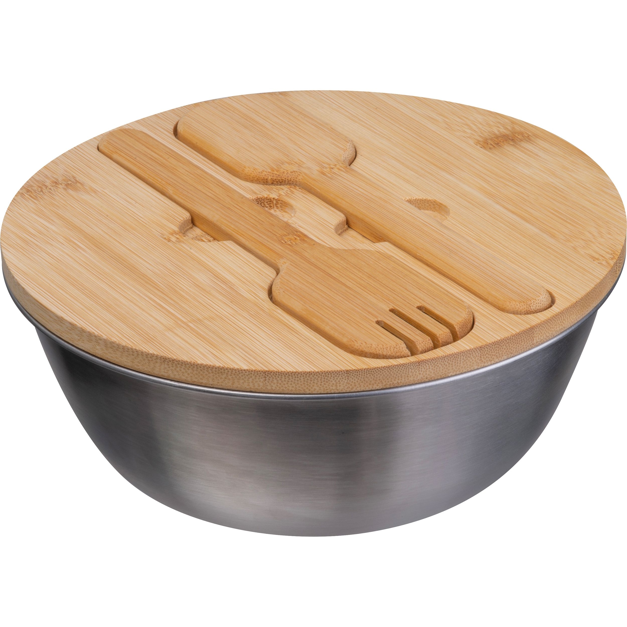 MA85613-07Salatschuessel mit Bambusdeckel ROZALIA_ silbergrau