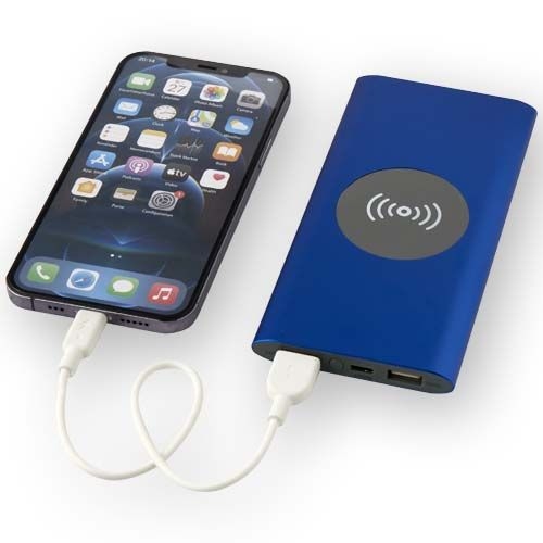 PF124385-2Juice 8000 mAh Typ-C kabellose Powerbank aus recyceltem Aluminium_ royalblau