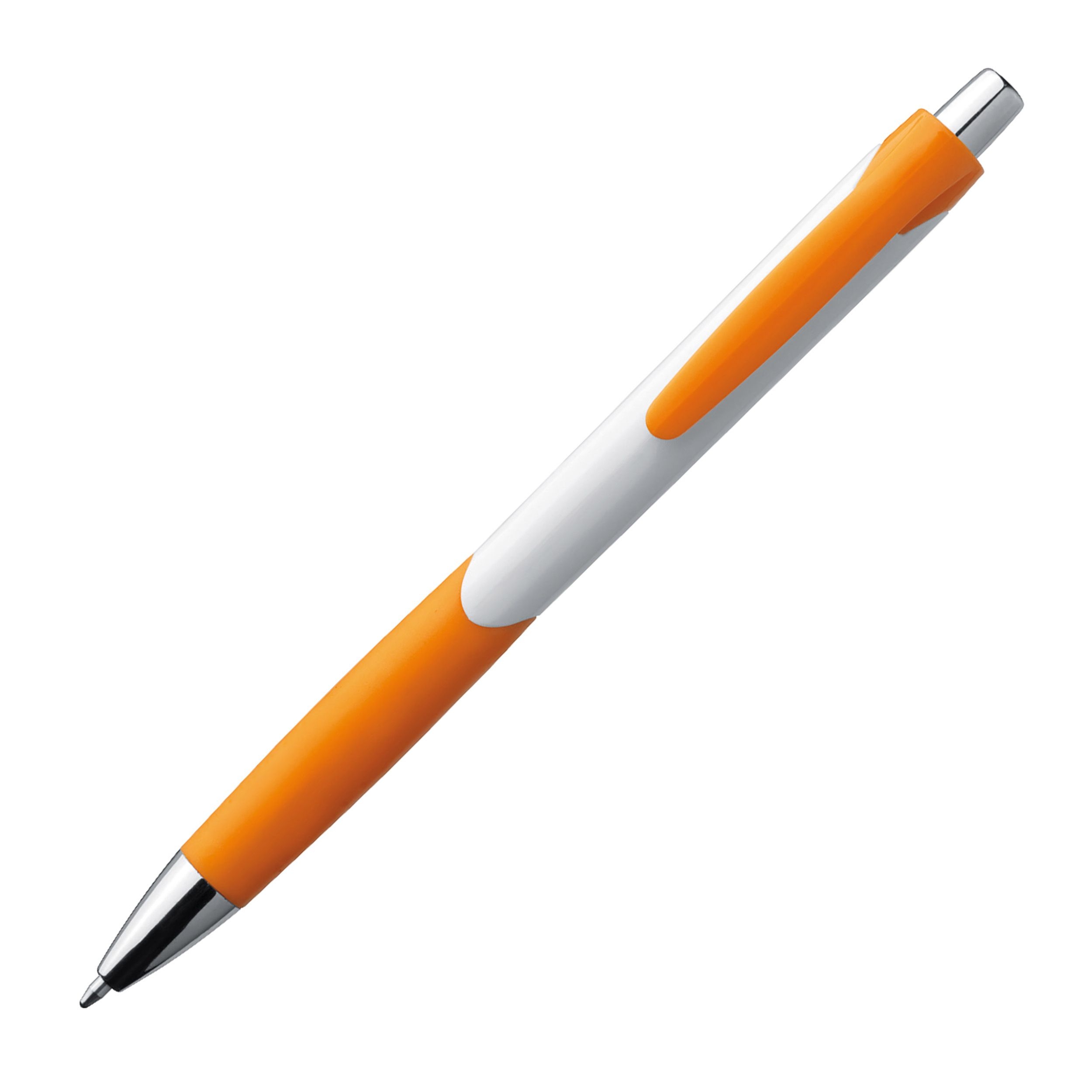 MA17899-10Kugelschreiber mit farbiger Gummigriffzone _ orange