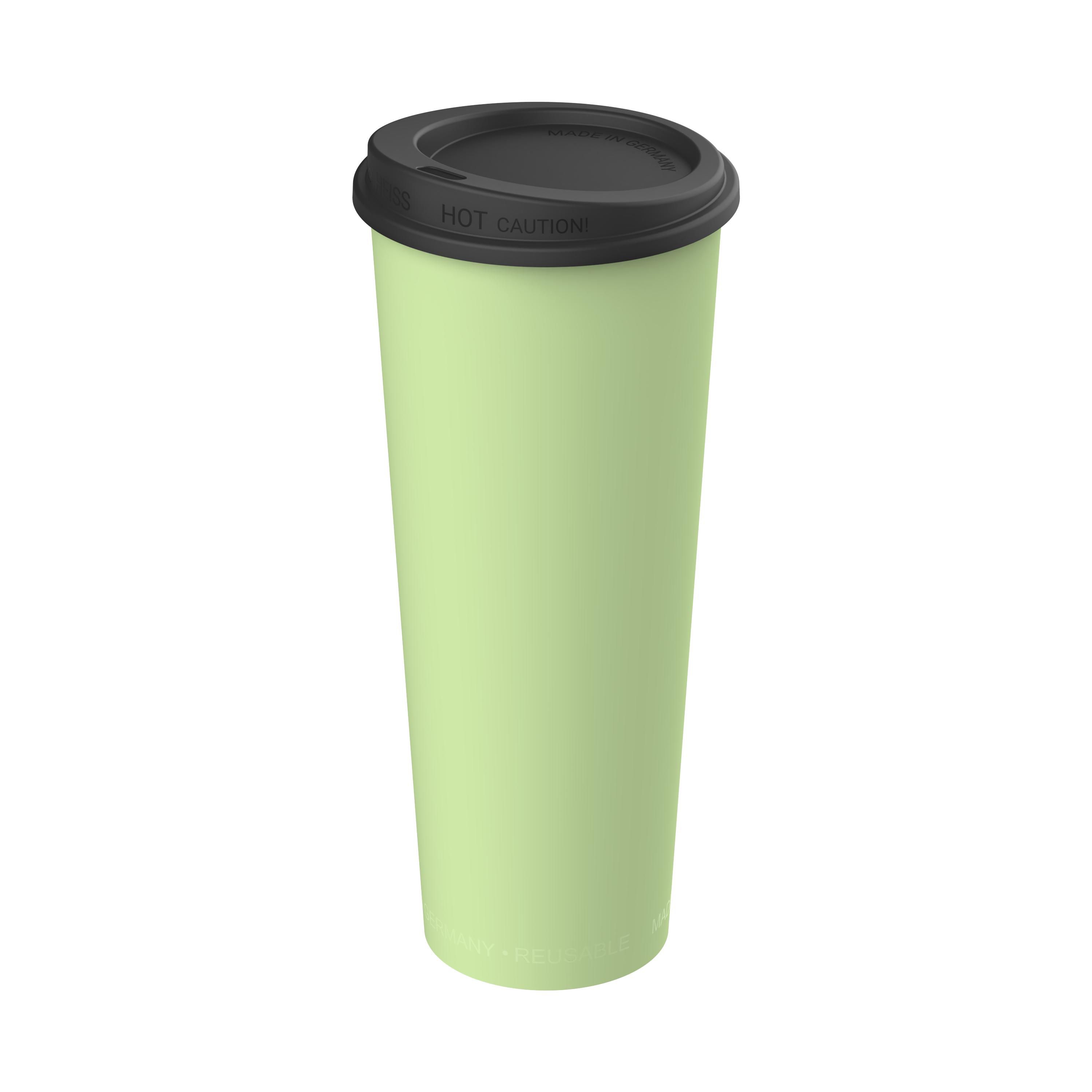 Kaffeebecher "ToGo", 0,5 l, geselliges grün, schwarz