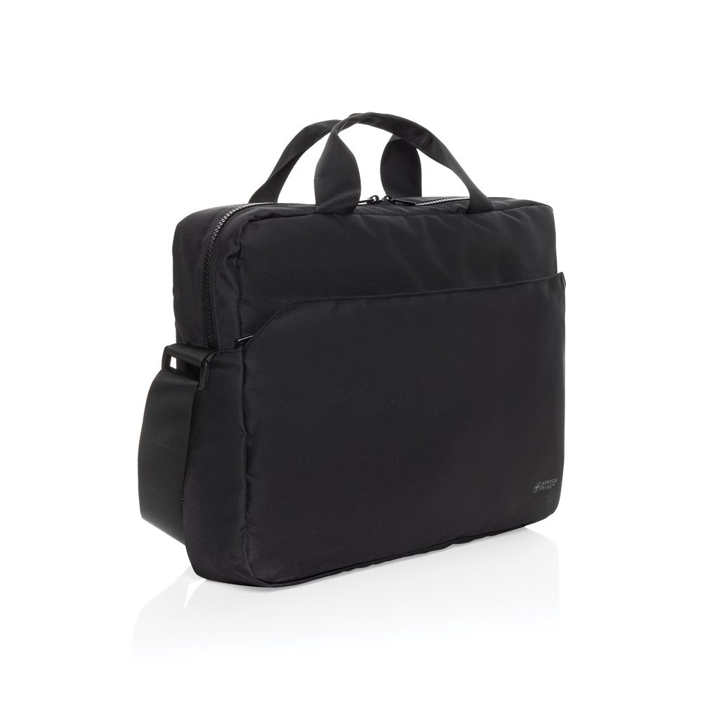 XDP732_23-01Swiss Peak Aware™ RPET Essential 15.6_ Laptop Tasche_ schwarz